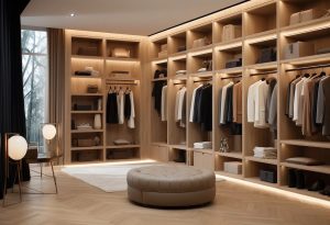 ai generated, dressing room, walk-in closet
