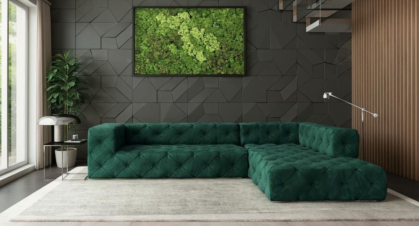 Elegantes Ecksofa mit wählbarem Stoff, ultimativer Komfort