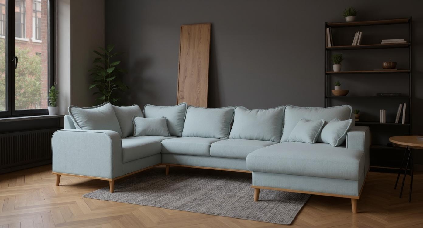 Luxuriöses Ecksofa mit Hohem Liegekomfort und Vielseitigen Stoffoptionen