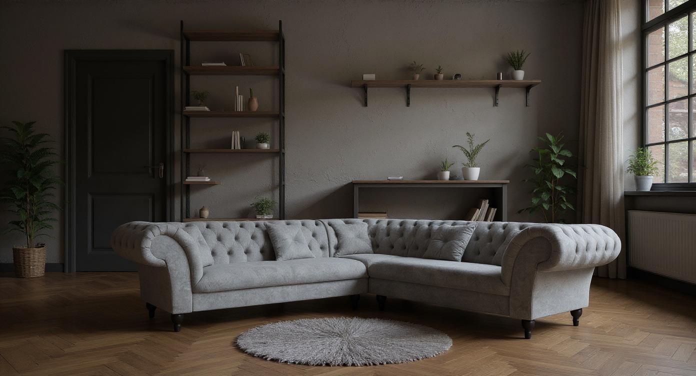 Luxuriöses Stoff-Ecksofa mit Höchstkomfort