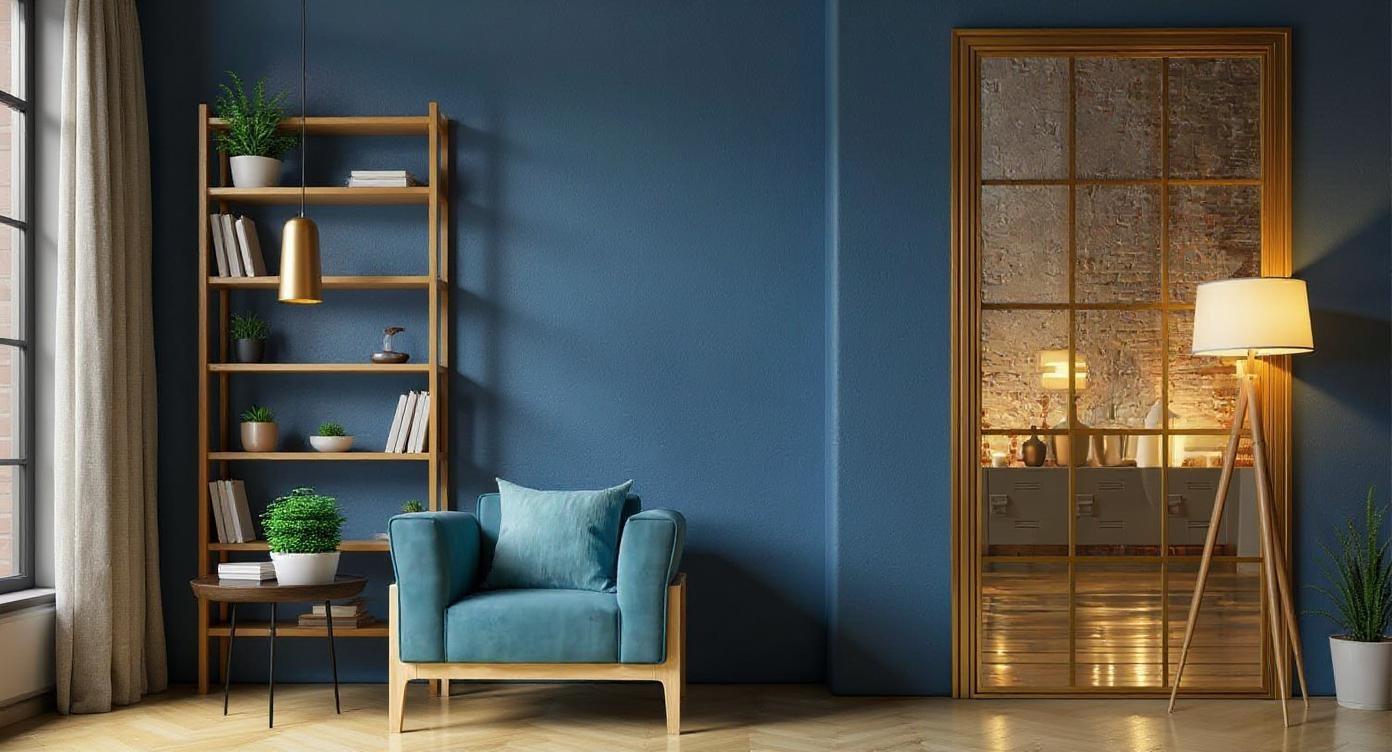 Luxus-Drehtür aus Stahl und Glas mit Gold-Finish