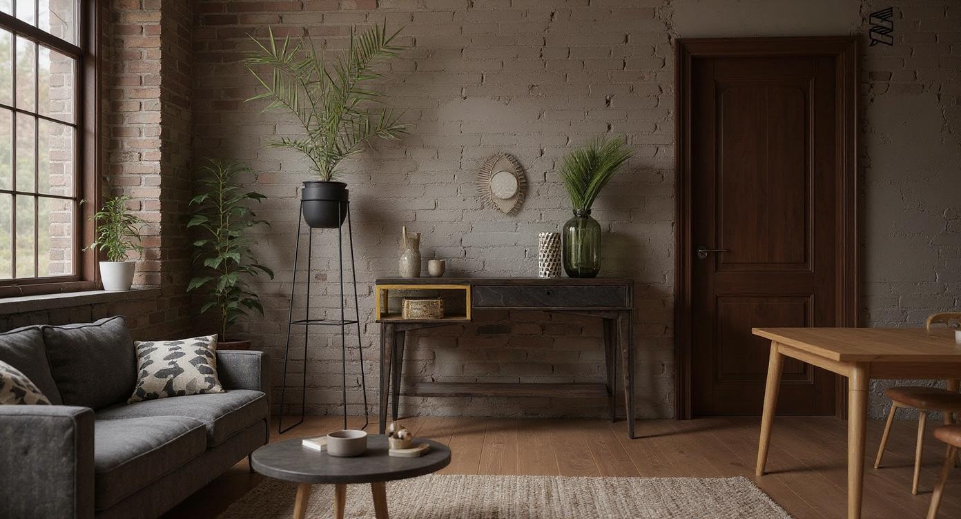Moderner Skandinavischer Schreibtisch mit Asymmetrischem Design und Viel Stauraum